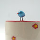 Tazzina “Birds” in ceramica con uccellino - decoro Fiorellini